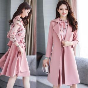 プリングコート レディース トレンチコート ライトアウター 大きいサイズ 春アウター ロング丈 ミディアム 高品質 （送料無料特価販売中）