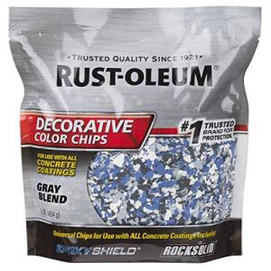 Rust-Oleum 301359 装飾用カラーチップ グレーブレンド 1ポンド｜lacachette