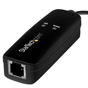 StarTech.com USB Faxモデム／USB 2.0／56K V92モデムアプター／外付けアナログモデム USB56KEMH2｜lacachette