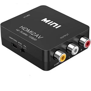 HDMI to AV コンバーター RCA変換アダプタ 1080P対応 PAL/NTSC切り替え HDMI入力をコンポジット出力へ変換 USB給電ケー｜lacachette