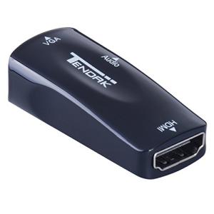 Tendak HDMI to VGAビデオアダプタ音声出力 3.5mm ケーブル 付 1920x1080USB 電源不要 (HDMI TO オス VG｜lacachette