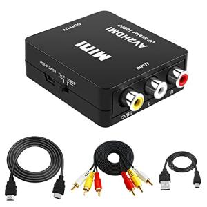 Aroidful AV to HDMI変換コンバーター RCA to HDMI変換器 AV2HDMIオーディオ伝送 USB給電 1080/720P対応｜lacachette