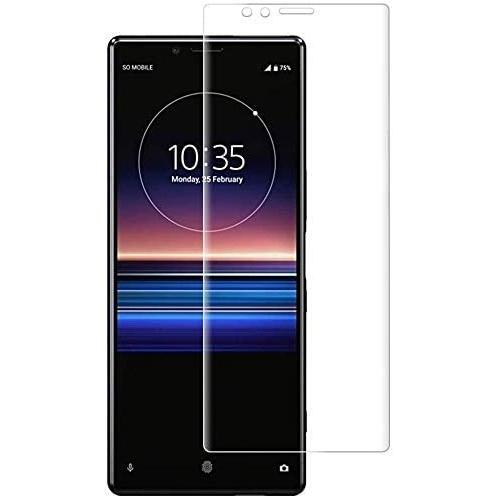 Sony Xperia 1フィルム Xperia 1 強化ガラス 3D全面 液晶保護フィルム 「角割...