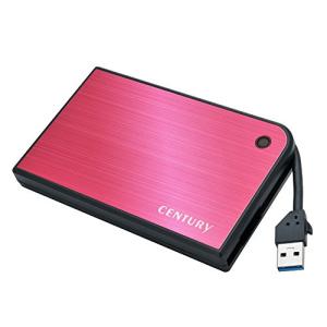 センチュリー MOBILE BOX USB3.0接続 SATA6G CMB25U3RD6G マゼンタ/ブラック｜lacachette