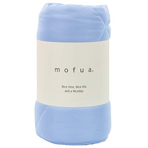mofua(モフア) 掛け布団 ブルー シングル ふんわり 雲に包まれる やわらか 極細 ニット生地...
