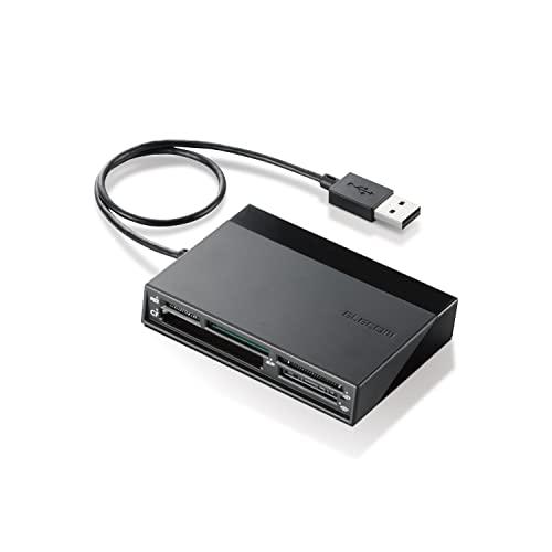 エレコム メモリリーダライタ USBハブ付 SD+MS+CF+XD ブラック MR-C24BK