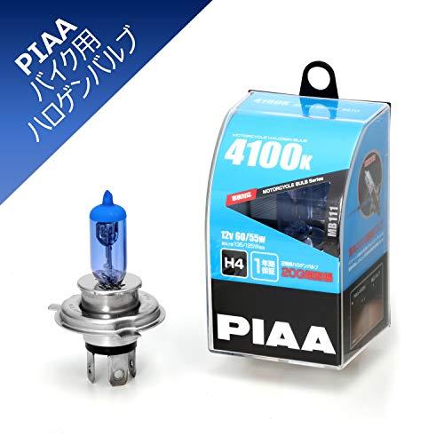 PIAA バイク用ヘッドライトバルブ ハロゲン 4100K 明るさ感135/125W H4 高耐震性...