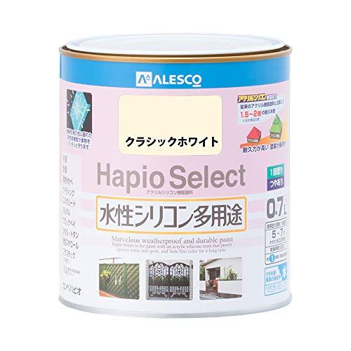 カンペハピオ 塗料 水性 つやあり クラシックホワイト 0.7L 日本製 ハピオセレクト 00017...