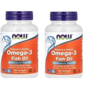 海外発送　NOW ２個セット　オメガ-3 1000mg 100ソフトジェル