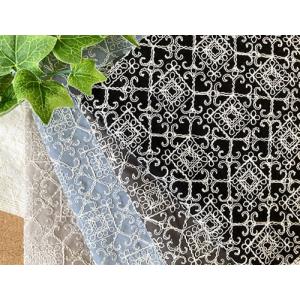 モロッカンタイル柄の刺繍生地 レース生地 国産...の詳細画像2