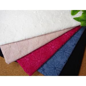 国産　綿麻スラブローンフラワー刺しゅう生地　　4個までネコポス可能　KLM90（5色）