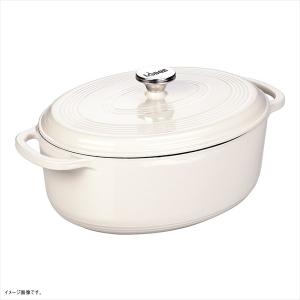 Lodge EC7OD13 Enameled Cast Iron Oval Dutch Oven  7 quart  Oyster White by Lodge｜lachance