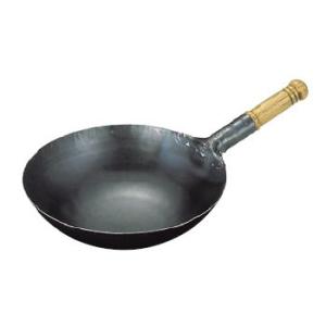 山田工業所 鉄 打出 片手中華鍋 30cm 木柄 : 厨房市場あれ家これ屋