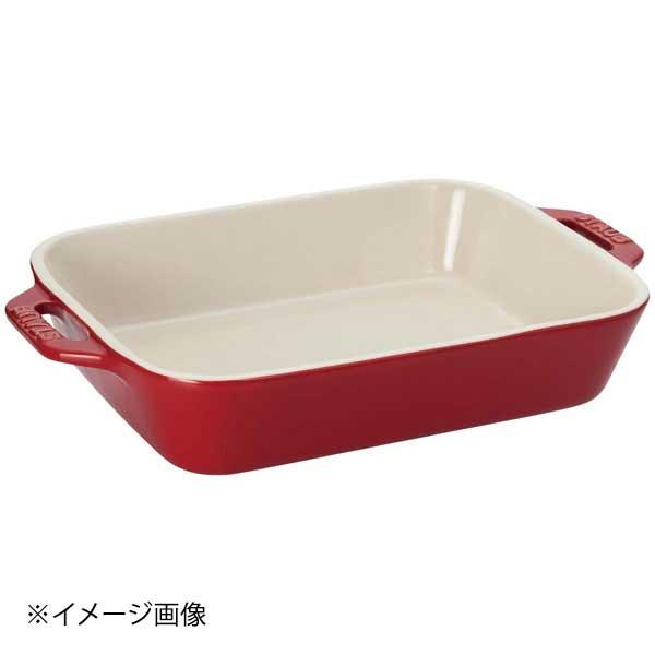ストウブ セラミック レクタンギュラーディッシュ 34cm×24cm チェリー 40511-148