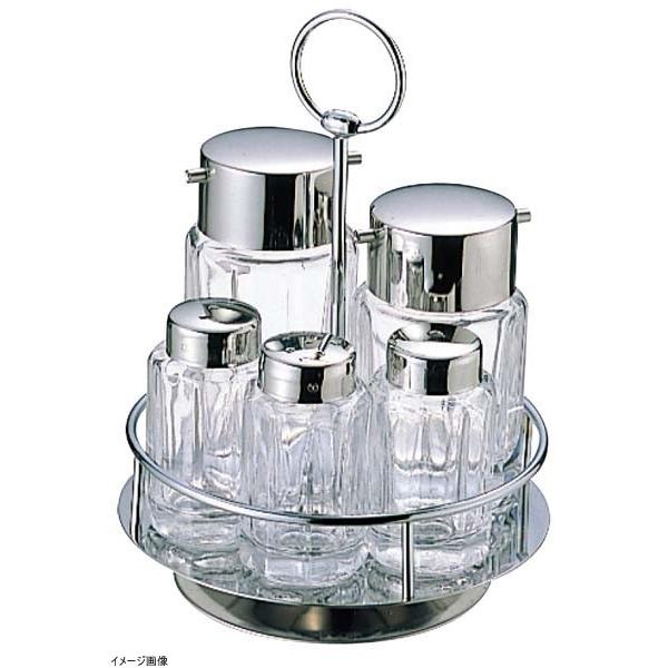 #80 五本立 カスターセット ガラス製