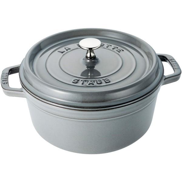 ストウブ ラウンド 24cm グレー 40500−246 ストウブ（staub） ピコ・ココット