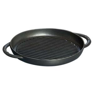 ストウブ staub ピュアグリル 26cm 黒 40509-377 グリルパン ih 鉄