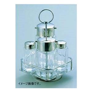 #80 四本立 カスターセット ガラス製