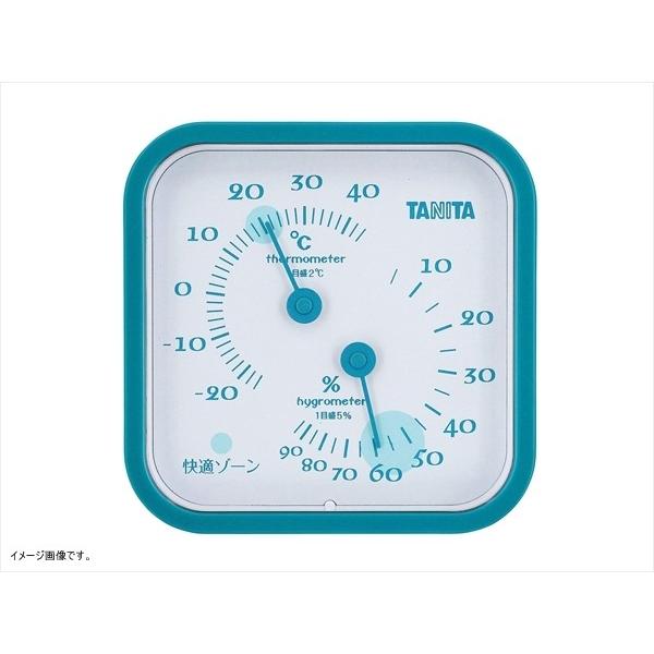 タニタ アナログ温湿度計 置き掛け両用タイプ/マグネット付 ブルー TT-557-BL