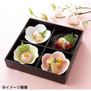 松花堂弁当箱 月 4つ仕切り箱 小鉢4個セット おしゃれ 業務用 和食器
