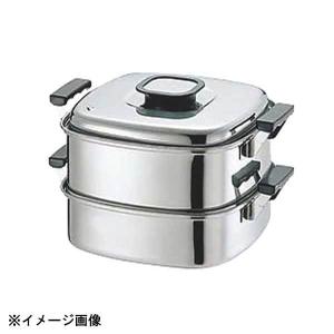 桃印18-0角型蒸器 29cm 3段 0472900 蒸し器 ステンレス IH対応 業務用