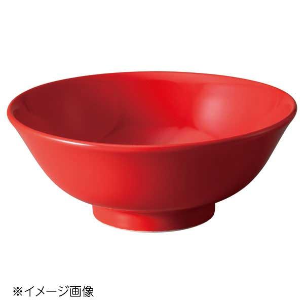 桐井陶器 モデルノ MODERNO 赤中華 高台6.5丼(赤) 21-128