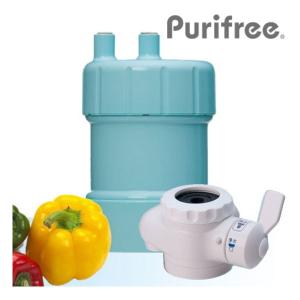 【17+2物質除去で2年使える!!】浄水器（ブルー） purifree（ピュリフリー） ハイブリッド浄水器 （キッツマイクロフィルター オアシックス浄水器）｜lachance