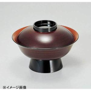 若泉漆器 6寸大名椀 溜刷毛目内朱 1-210-8の商品画像