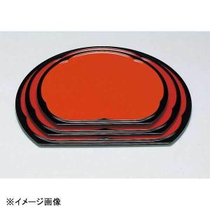若泉漆器 半月木目盆 黒天朱 7.5寸 1-103-9 : スタイルキッチン - 通販