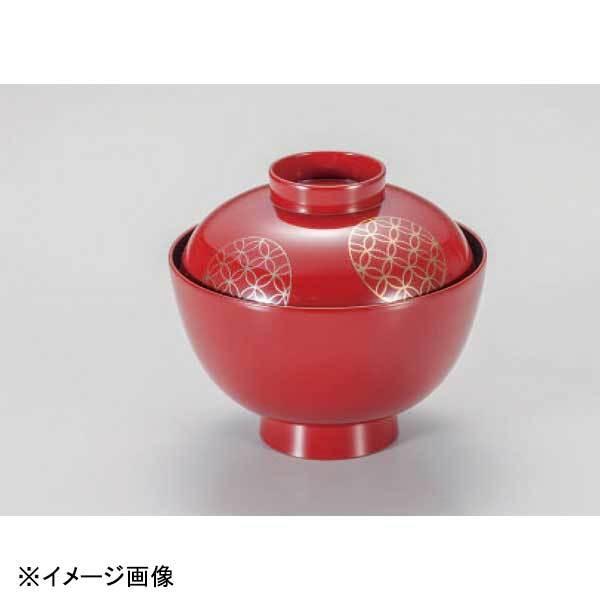 若泉漆器 新越前椀 朱 七宝 W-19-80