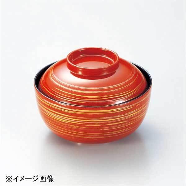 若泉漆器 4寸きさらぎ椀 朱かすり W-6-80