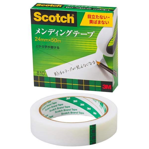 3M スコッチ テープ メンディングテープ 24mm×50m 大巻 810-3-24