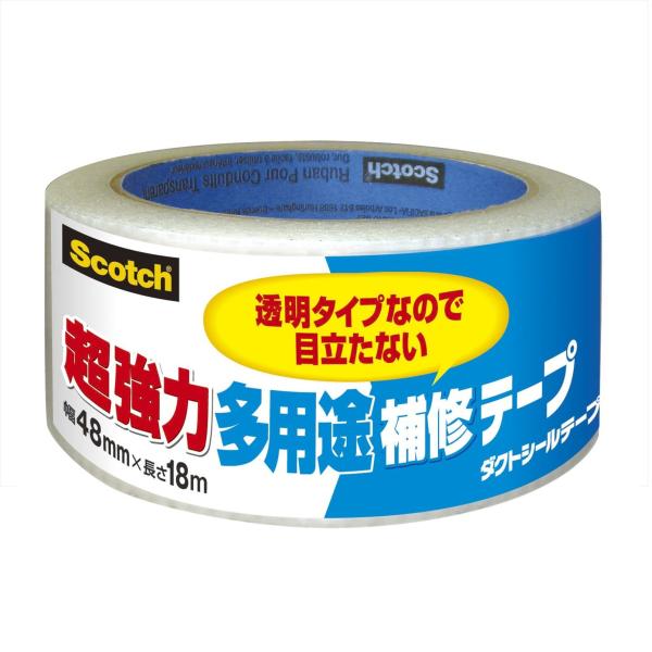 3M スコッチ超強力多用途補修テープ透明タイプDUCT-TP18