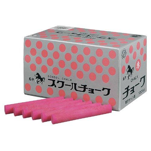 スクールチョーク １００本 赤 品番：C203 注文番号：54394223 メーカー：馬印