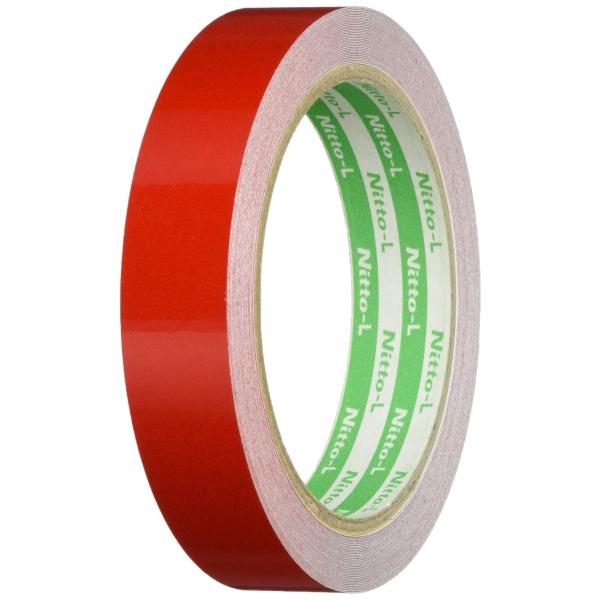 日東エルマテリアル 再帰反射テープ 20mmX10m 赤 HT20R