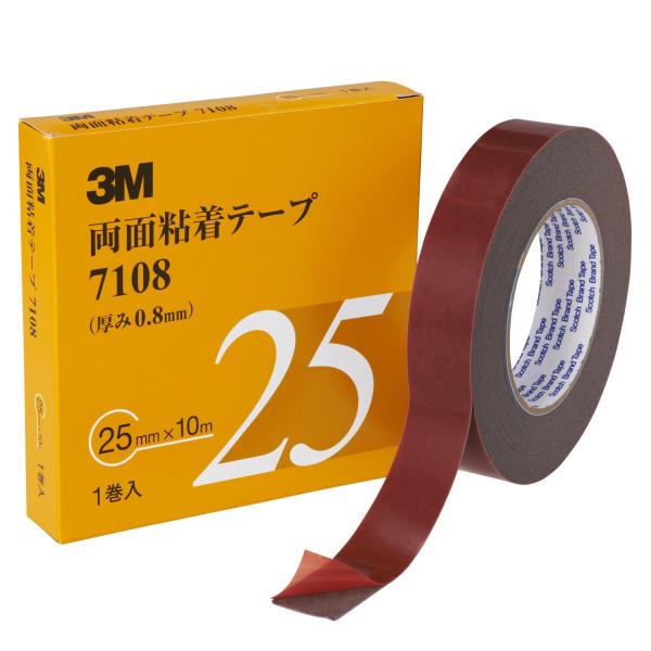 3M 両面粘着テープ 7108 25mm幅x10m 7108 25 AAD