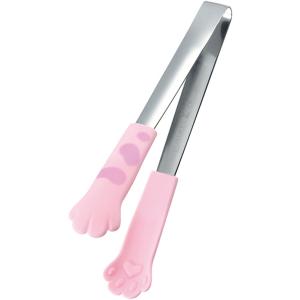 田辺金具 ちびにゃんこトング 桃たま 2556 ピンク 全長120ｘ幅20mm(板厚:1.0mm)