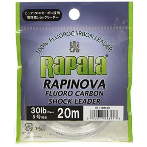 Rapala(ラパラ) リーダー ラピノヴァ ショックリーダー フロロカーボン 20m 8.0号 30lb クリア RFL20M30