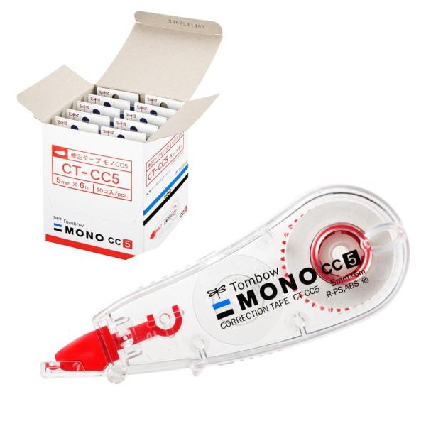 トンボ鉛筆 修正テープ 5mm MONO モノCC (ミニサイズ・高密着テープ) 使い切りタイプ 6...