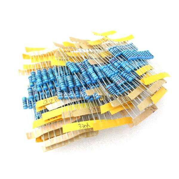 zmart 1W 金属皮膜抵抗 30種類 各10本 計300本 1%誤差 抵抗器 金属酸化皮膜抵抗 ...