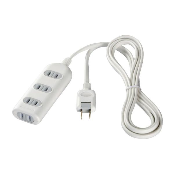 バッファロー BUFFALO 2ピン式電源タップ 4個口タイプ シャッター付 3m ホワイト BST...