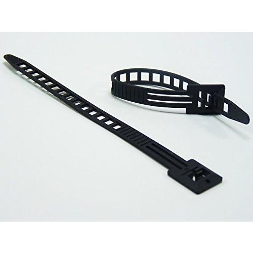 テクノベインズ 太いケーブルもしっかり束ねる 硬くて緩まない ケーブル結束バンド 15.7cm 20...