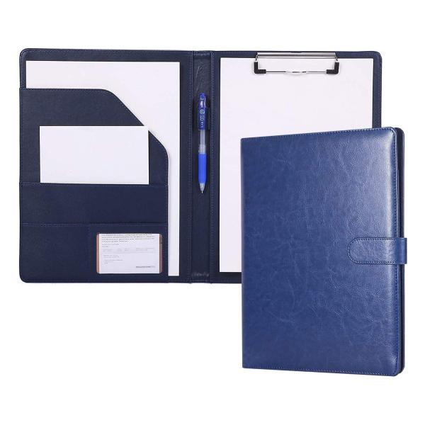 クリップボードフォルダ PU会議パッドクリップファイルバインダーA4デスクパッド署名フォルダ A4書...