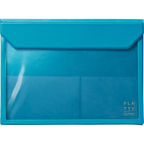 キングジム バッグインバッグ FLATTY A4 水色 5366ミス