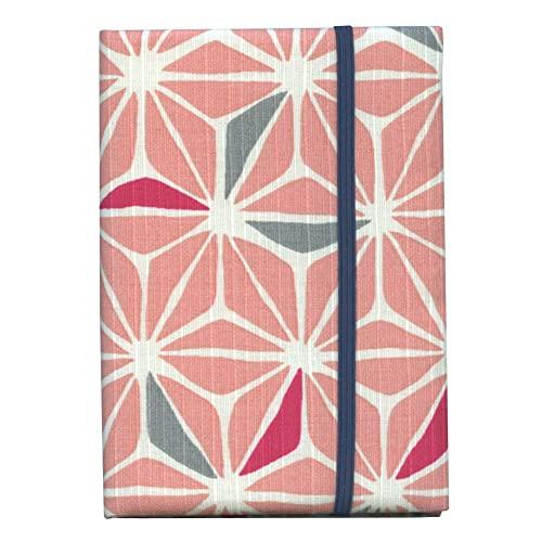 京都 洛〜伝統となごみの和雑貨 お薬手帳入れ【麻の葉・ピンク】 お薬手帳 カードケース 和柄 診察券...