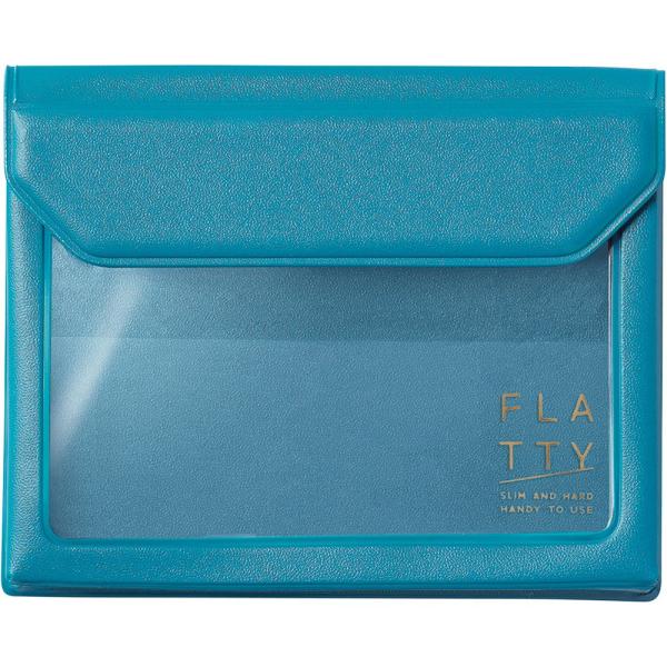 キングジム バッグインバッグ フラッティ FLATTY カードサイズ 水色 5356ミス