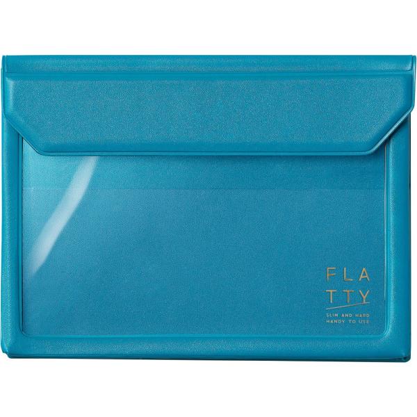 キングジム(Kingjim) バッグインバッグ フラッティ FLATTY A6 水色 5360ミス