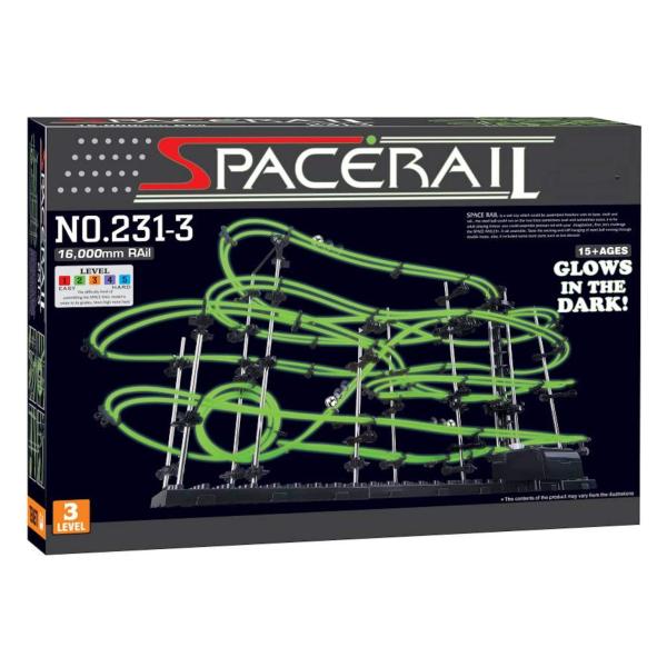 スペースレール(SPACE RAIL) 暗闇で光る 蓄光型 無限ループ スペースレール パズル 知育...