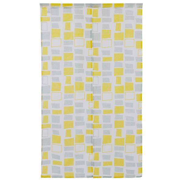 のれん ロング おしゃれ 北欧 Sunnyday Fabric ノルディック スクエア 約幅85cm...