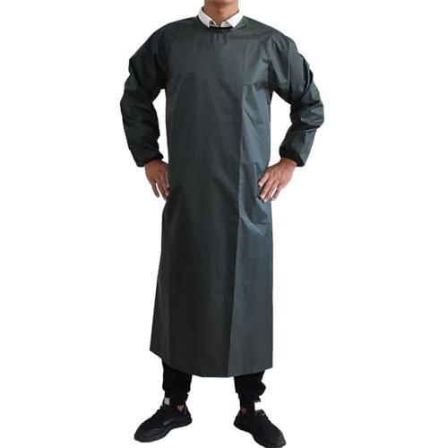 [Maifunn] エプロン men すもっく大人 作業服 衛生 給食 料理 飲食 工場 業務用 上...